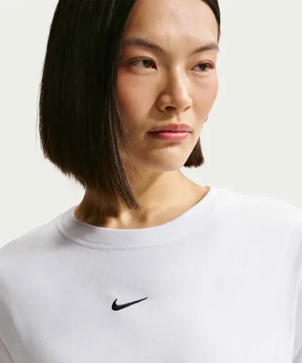 Футболка оверсайз с коротким рукавом, Nike, белый/черный — фото 3