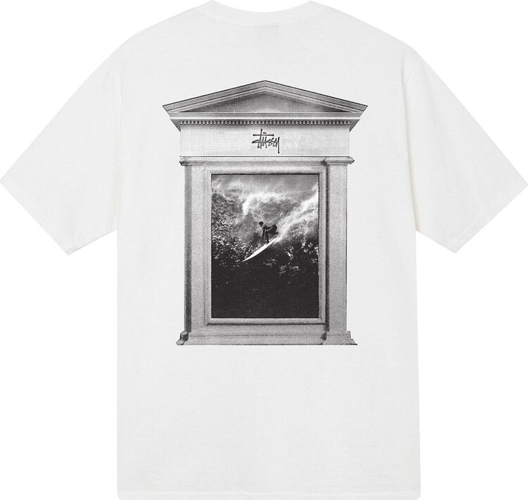Футболка Stussy Surf Tomb Pigment Dyed Tee 'Natural', кремовый — фото 3