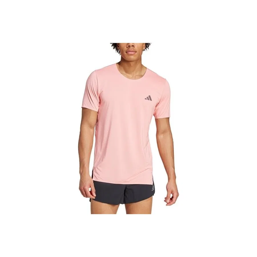 Футболка спортивная с коротким рукавом Adidas Adizero Tee, Розовый — фото 4