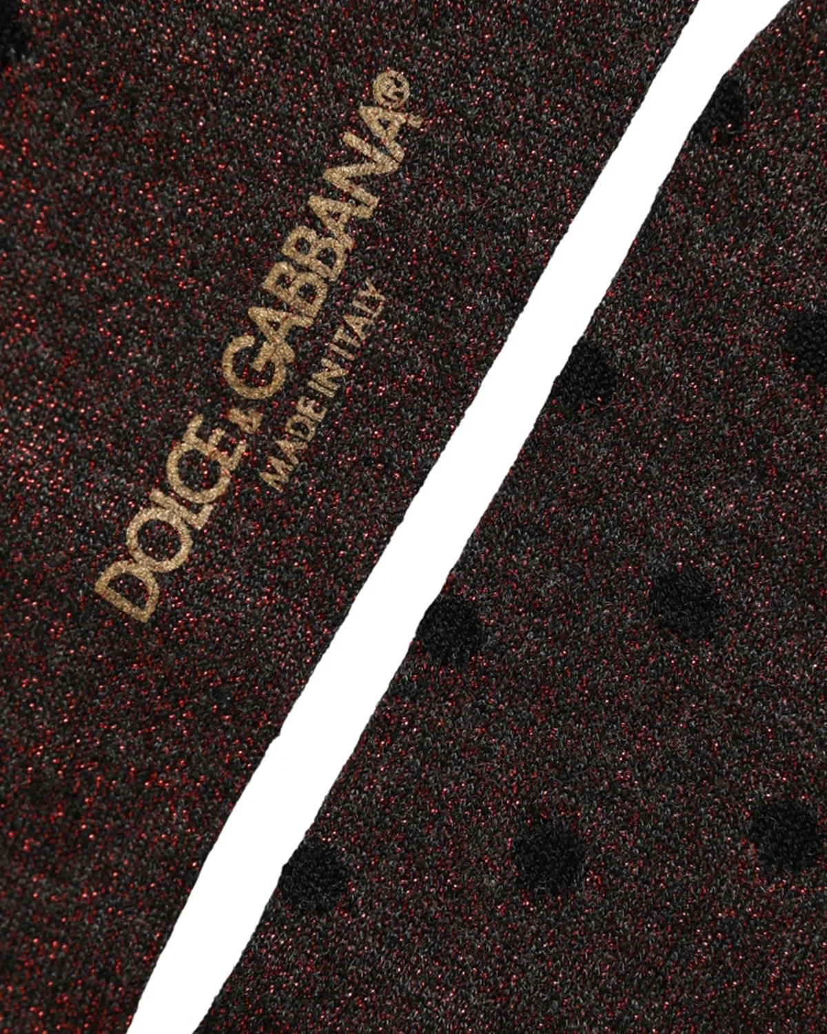 Мужские носки с горошком выше колена Dolce & Gabbana, Brown