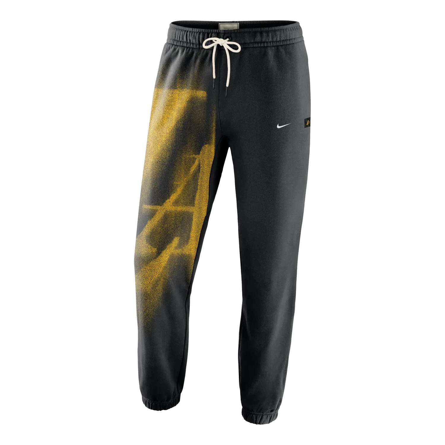Мужские брюки для баскетбола Los Angeles Lakers Standard Issue Fleece Pants 'Black White' Nike, Black White