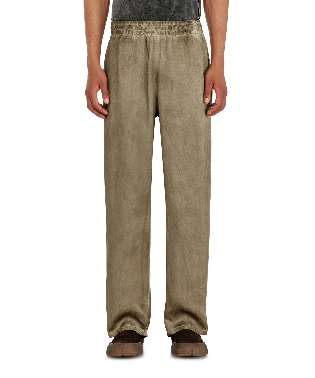 Мужские брюки из ацетатного сатина P-THECK-AGCT DIESEL, Beige