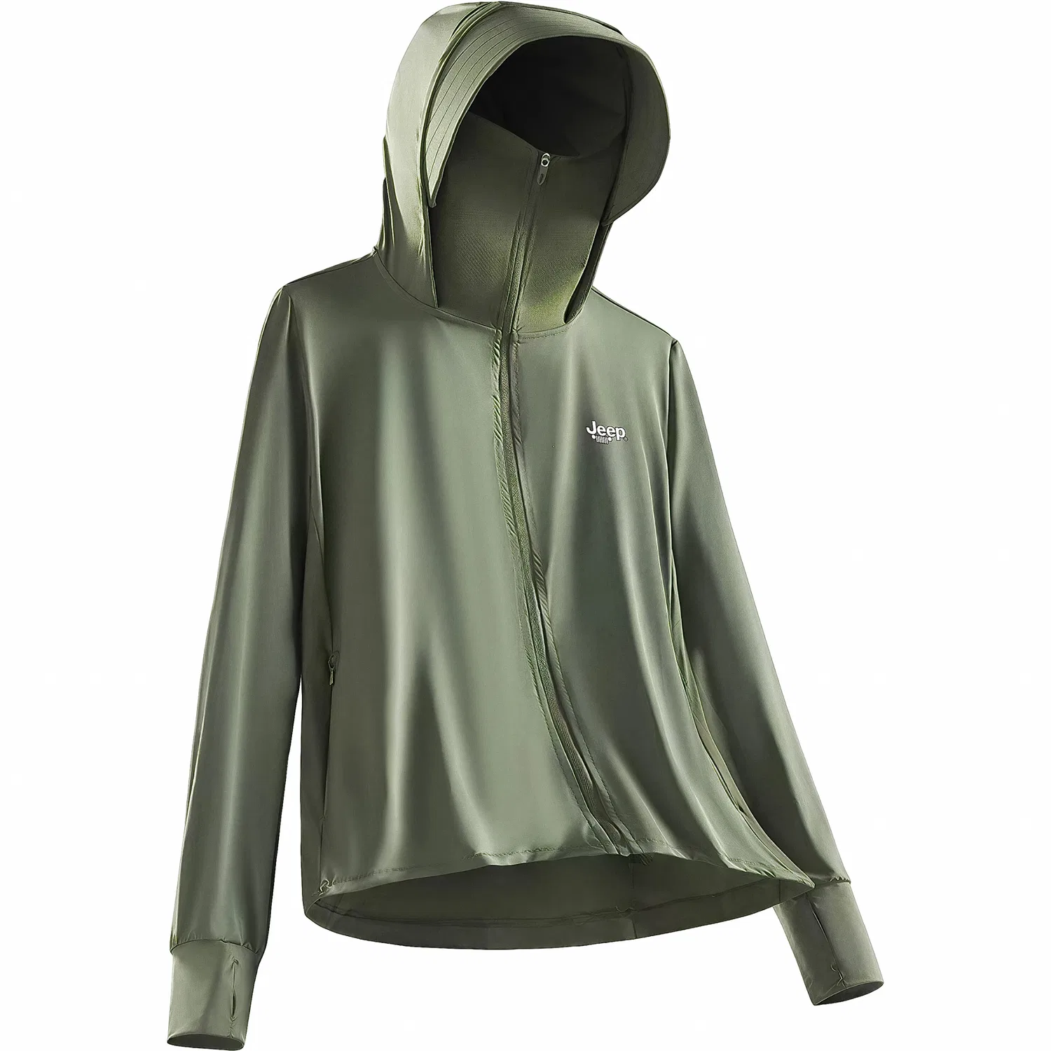 Детская ветровка с капюшоном Jeep Ice Peak Sun Protection Collection, Ice Army Green