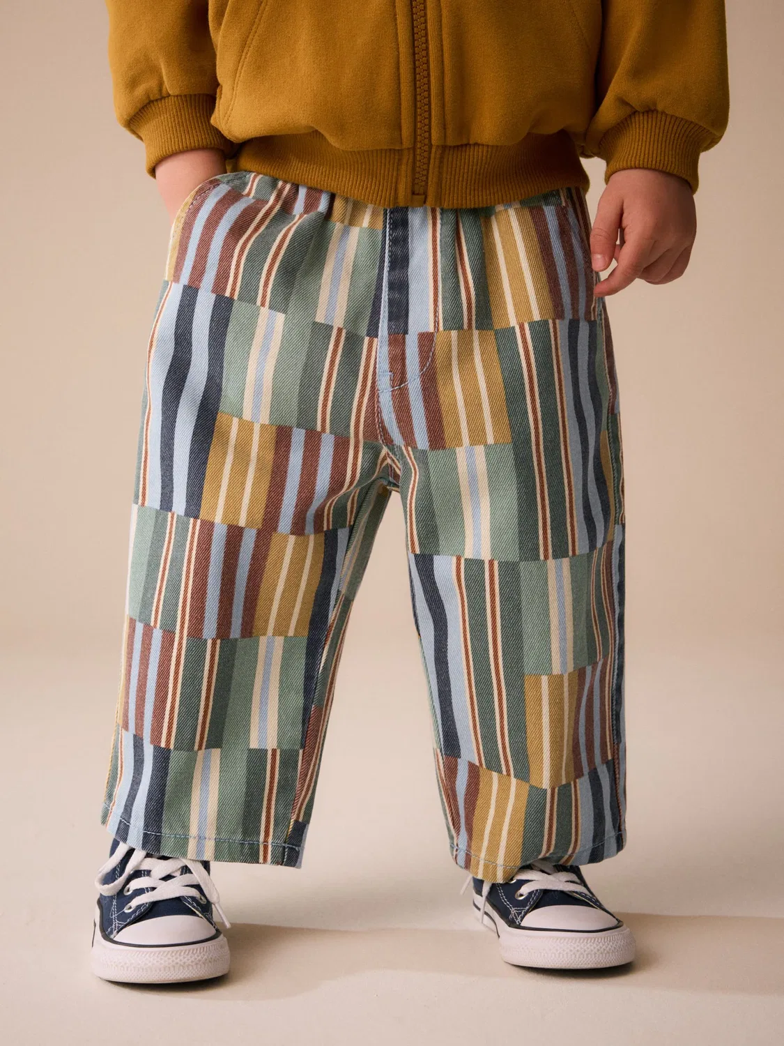 Штаны широкие с резинкой Multi Hotchpotch Stripe Next, мультиколор