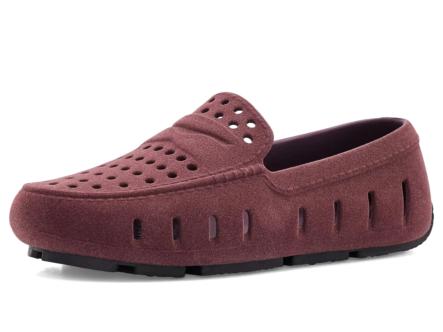 Лоферы Prodigy Faux Suede (для больших детей) Floafers Kids, Maroon Suede/Black