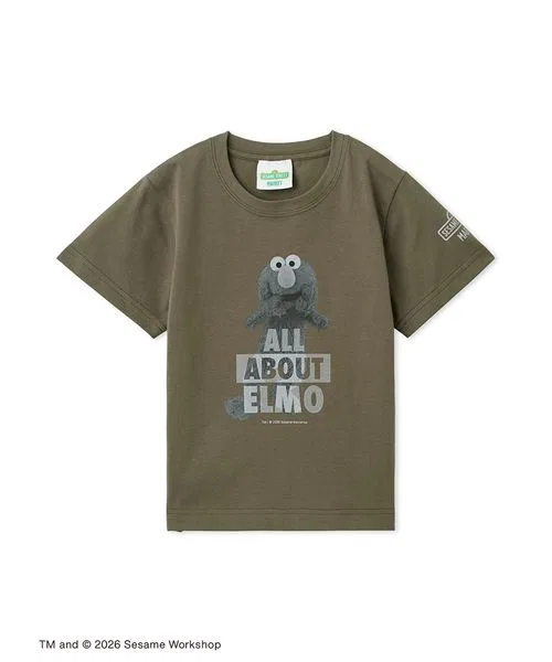 Детская футболка с принтом ALL ABOUT Sesame Street, Charcoal Grey