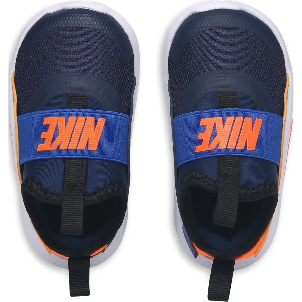 Детские кроссовки Flex Runner 4 без шнурков для малышей Nike, Navy/Orange — фото 4