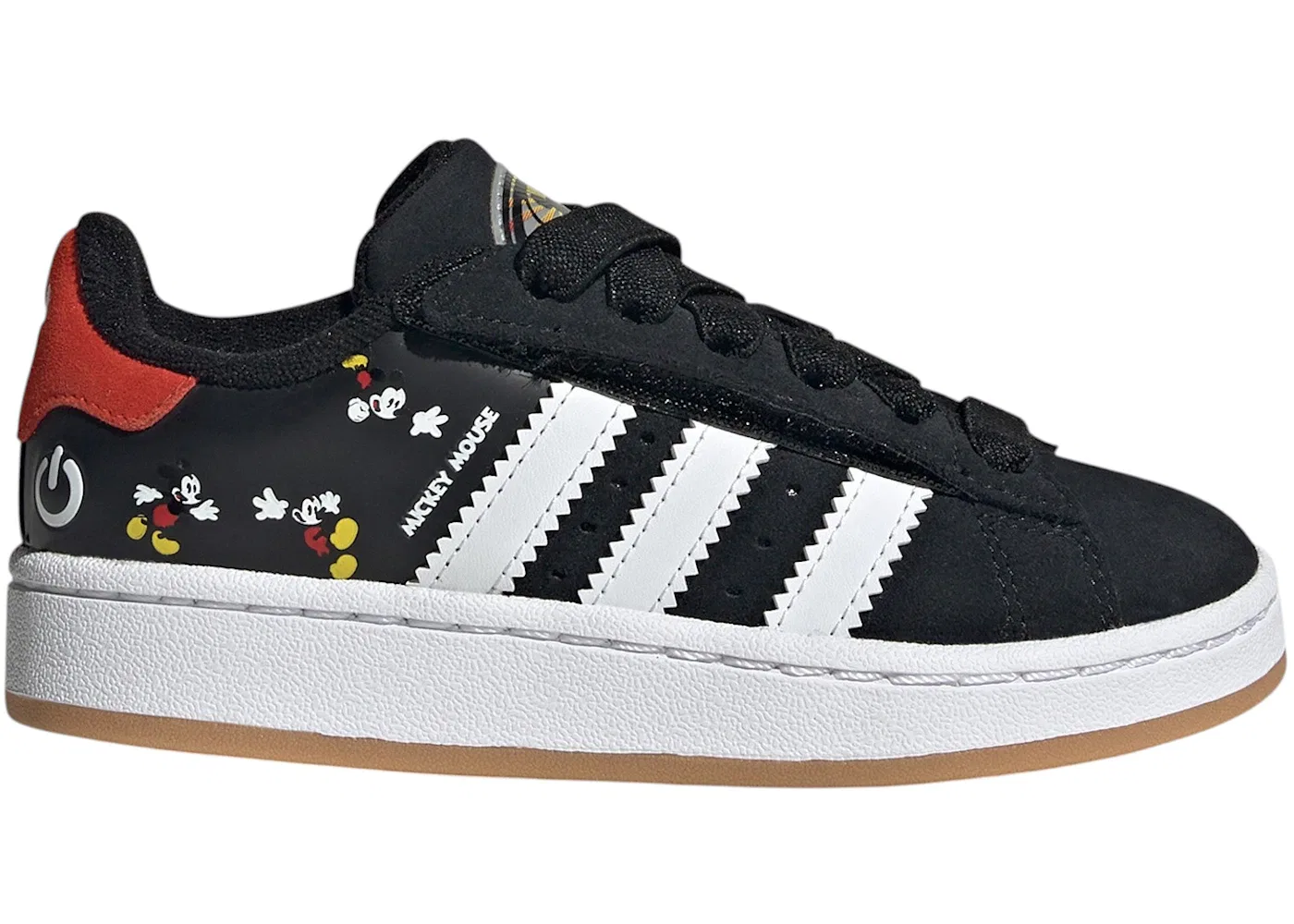 Детские кроссовки Lifestyle с подсветкой Adidas Campus 00s LED Lights Comfort Closure, Core Black Cloud White Red
