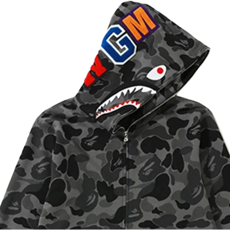 Детская толстовка с принтом Shark Series A BATHING APE, Black — фото 3