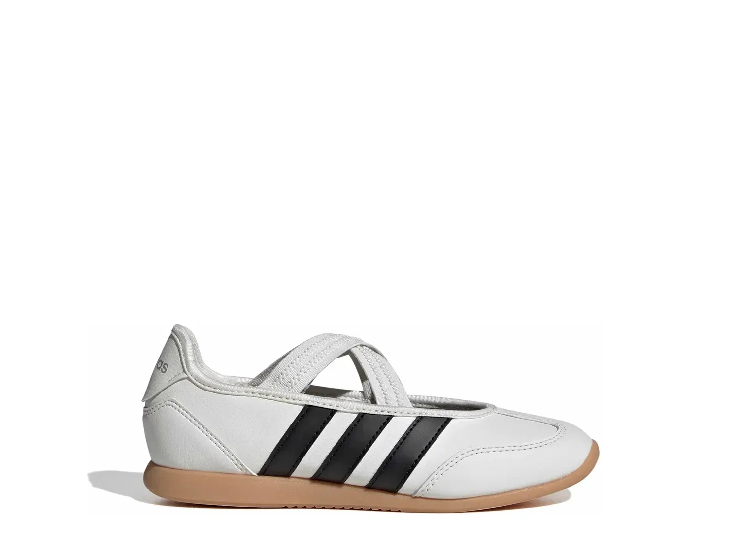 Кроссовки Mary Jane slip-on adidas, белый/черный — фото 3