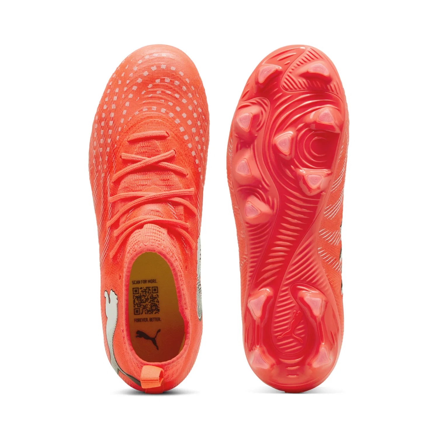 Детские футбольные бутсы FUTURE 9 MATCH PUMA, Glowing Red/White/Black/Silver — фото 4