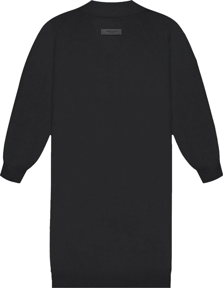 Кардиган Fear of God Essentials Long Cardigan 'Iron', черный — фото 3