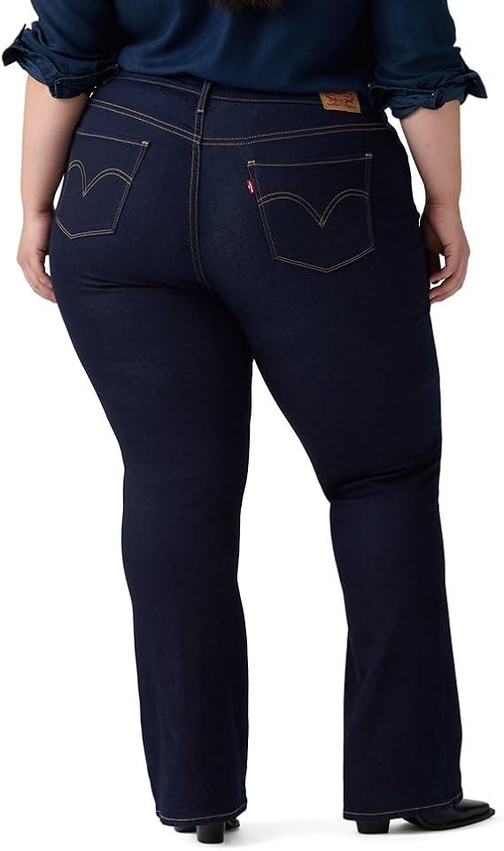 Джинсы Levi's Women's Classic Bootcut Plus Size, темно-синий — фото 2