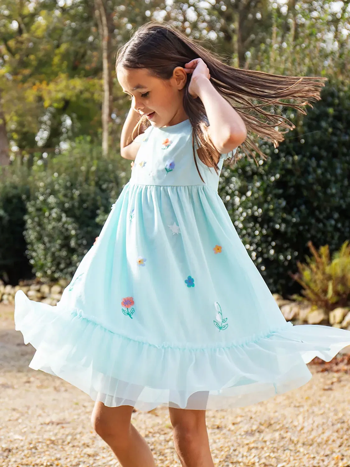 Платье из тюля Tilda Frugi, Blue — фото 2