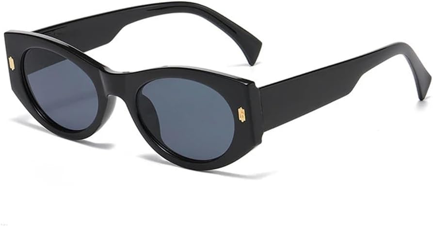 

Солнцезащитные очки «кошачий глаз» для женщин и мужчин с заклепками, градиентная защита от УФ-излучения UV400, для занятий спортом на открытом воздухе и верховой езды UYPTK, Black Grey