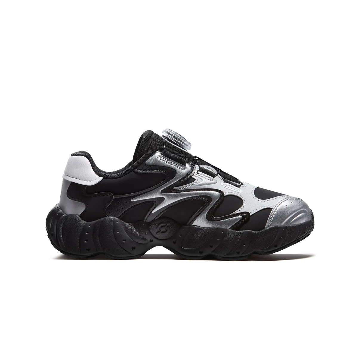Детские кроссовки с ретро-дизайном FILA KIDS Heritage FHT, Black/Space Silver — фото 3