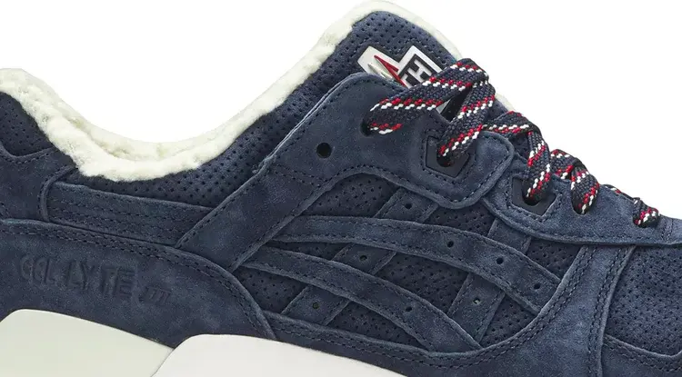 Кроссовки kith x moncler x gel lyte 3 'navy' Asics, синий — фото 3