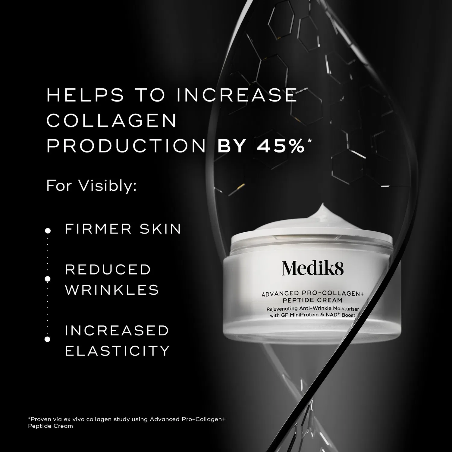 Крем для лица с пептидами Advanced Pro-Collagen+ Peptide Medik8, 50 мл — фото 2