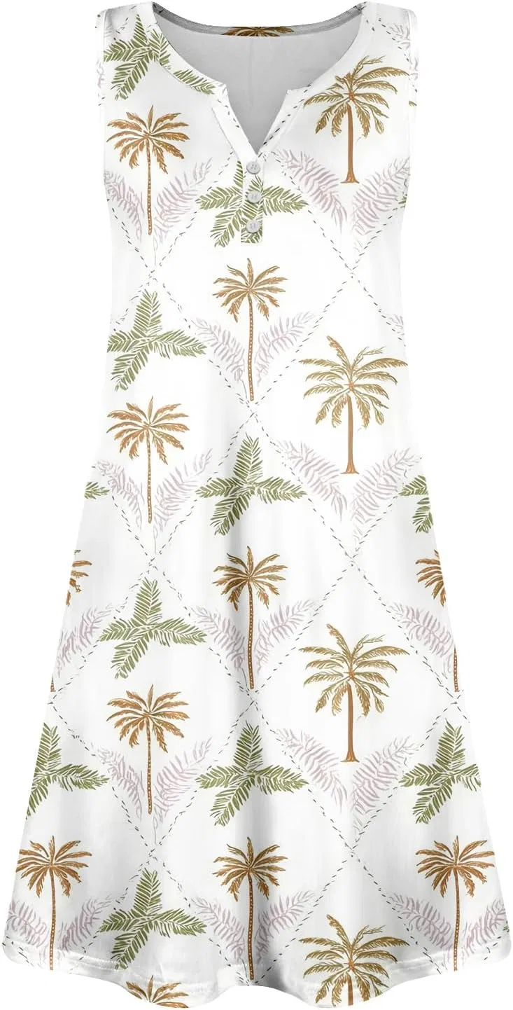 Женское летнее платье A-силуэта V-образным вырезом, Light Green — фото 4