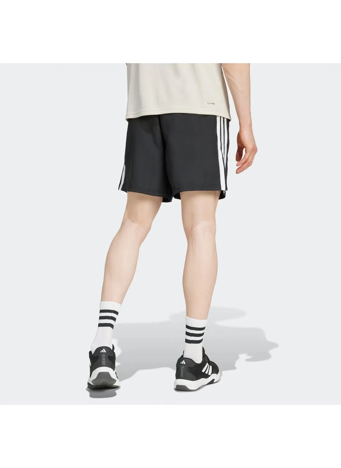 Шорты тренировочные с логотипом Workout Essentials 3-Stripes Adidas, черный — фото 2