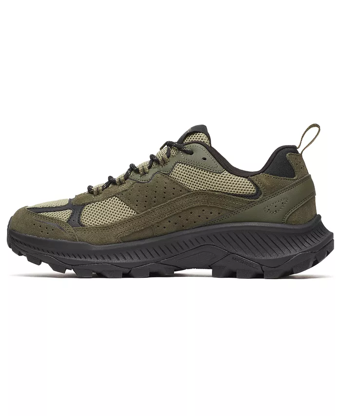 Мужские кожаные туфли Speed Strike 2 с круглым носком Merrell, зеленый — фото 3