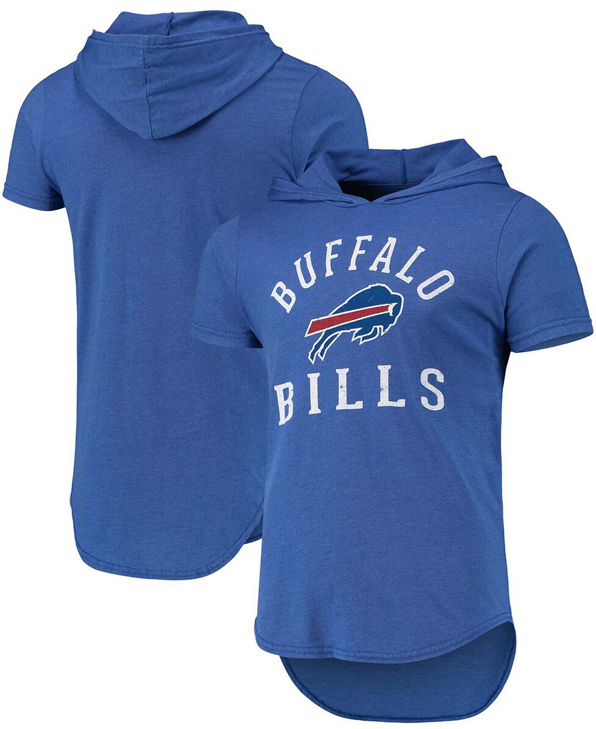 Мужская футболка с капюшоном royal buffalo bills field goal tri-blend с меланжевым покрытием Fanatics, мульти - фото