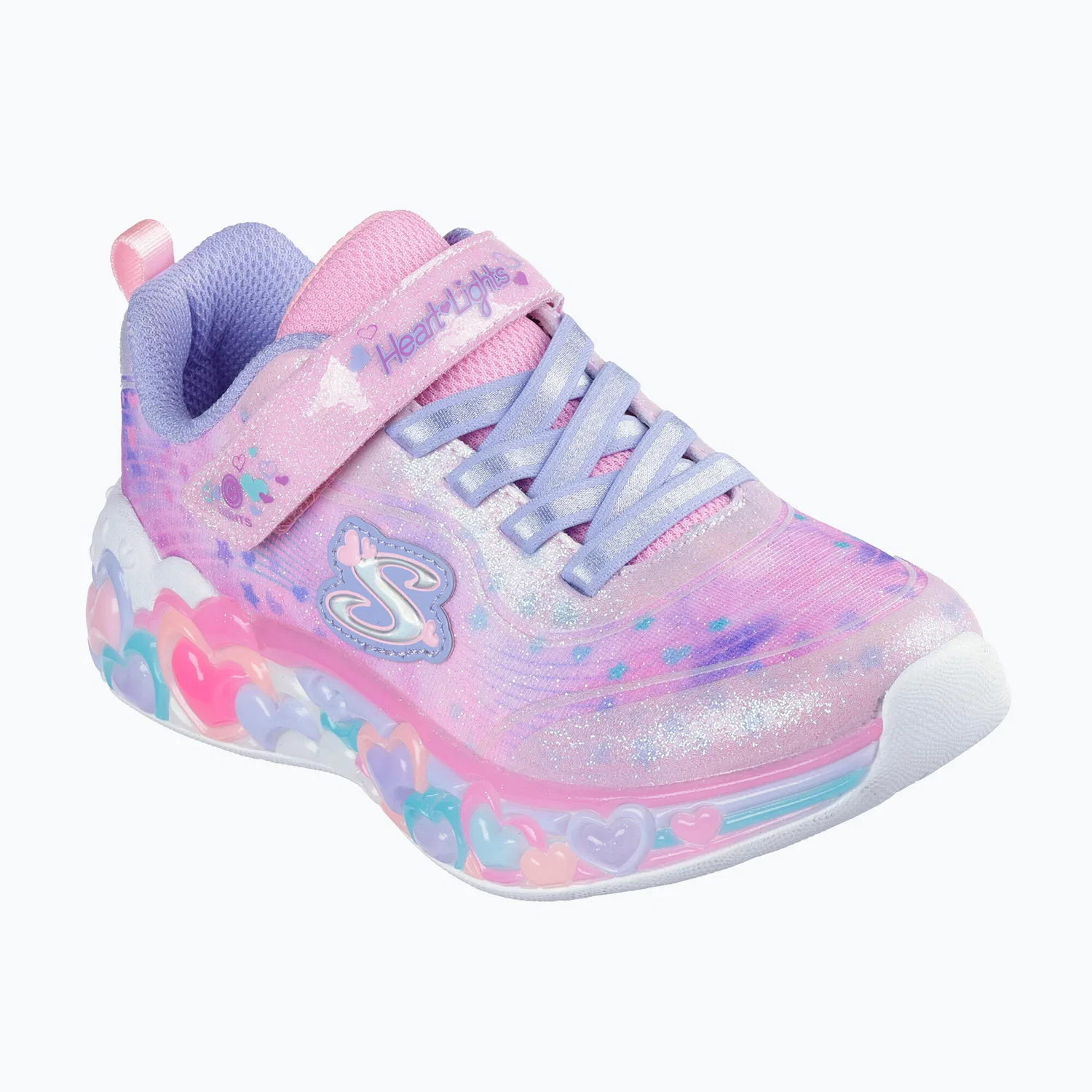 Детские кроссовки с подсветкой Eternal Heart Lights Skechers, Rosa