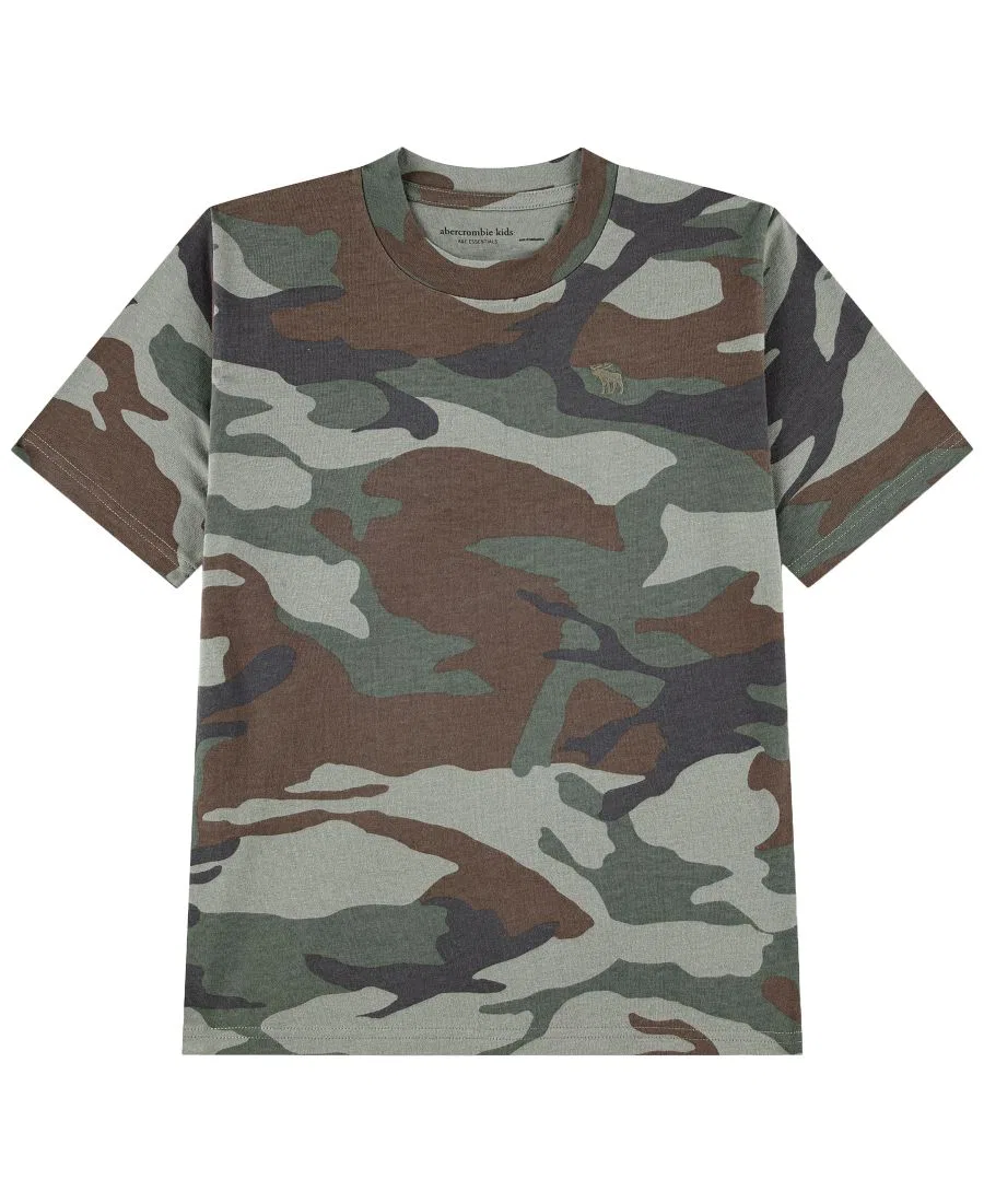 Футболка с коротким рукавом и принтом Essential Boys' 5-16 abercrombie kids, Anf Tra Multi