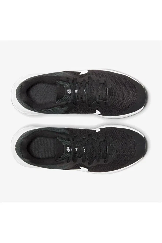 Детские кроссовки для девочек с принтом Revolution 6 nn (gs) Nike, Black — фото 3