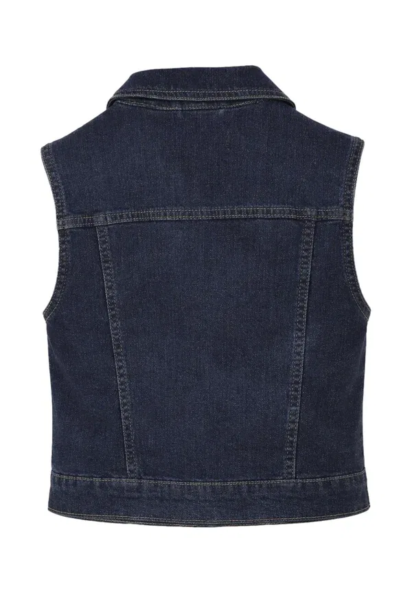 Жилет хлопковый Waistcoat Roy Rogers, Blu Denim, синий — фото 2