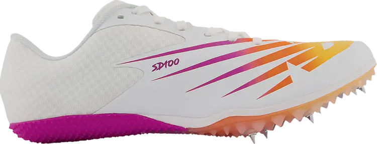 

Бутсы New Balance SD100v4 'White Vibrant Apricot', белый