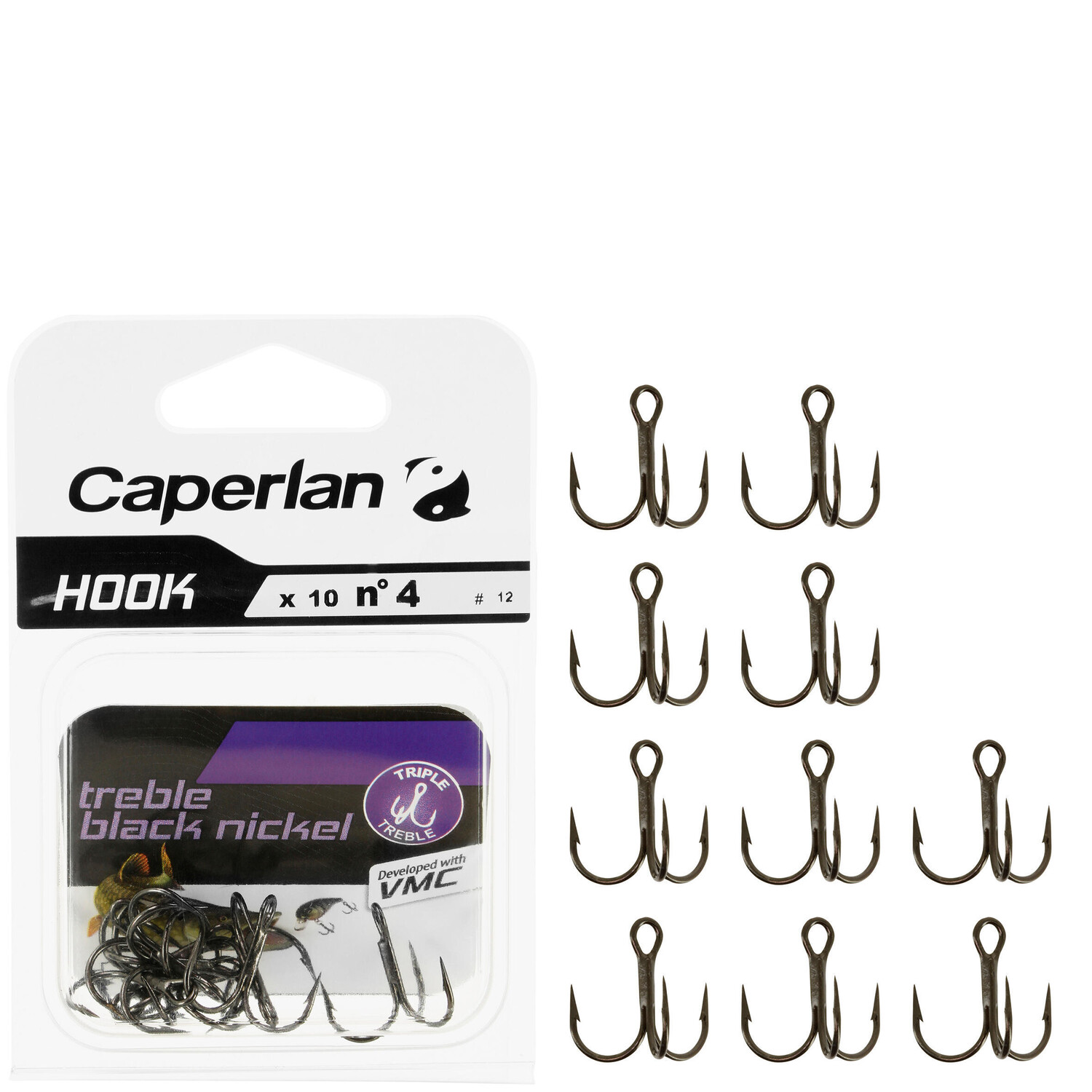 

Тройной крючок черный никель CAPERLAN