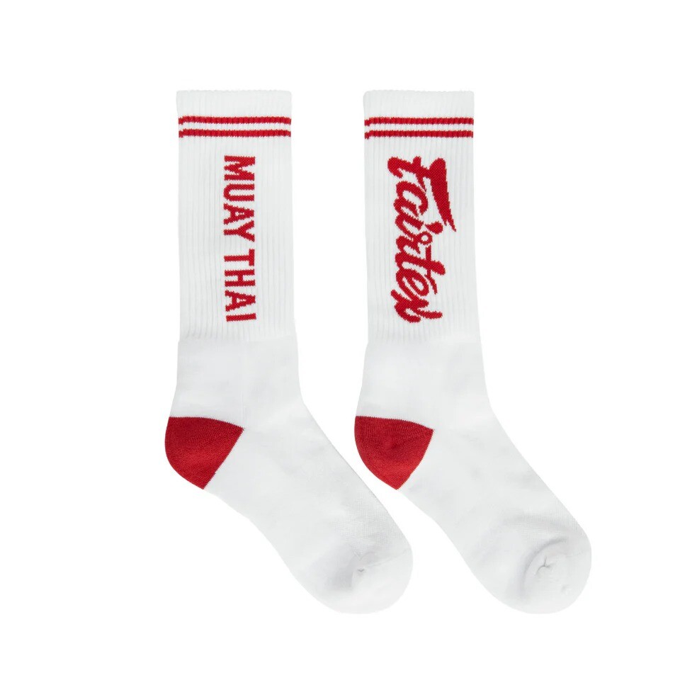 

Носки Fairtex SOCK1, размер US13-14, белый/красный