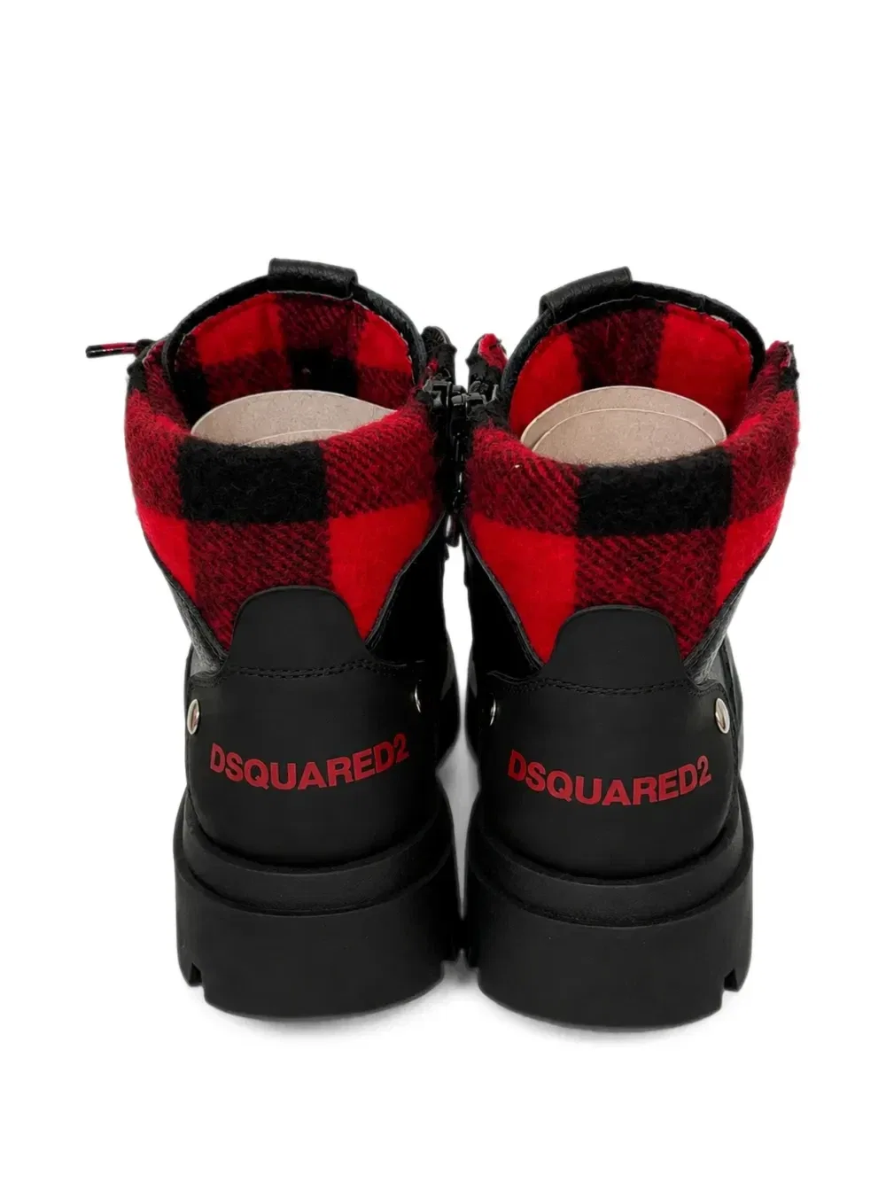Ботинки со вставками и логотипом DSQUARED2 KIDS, черный — фото 3