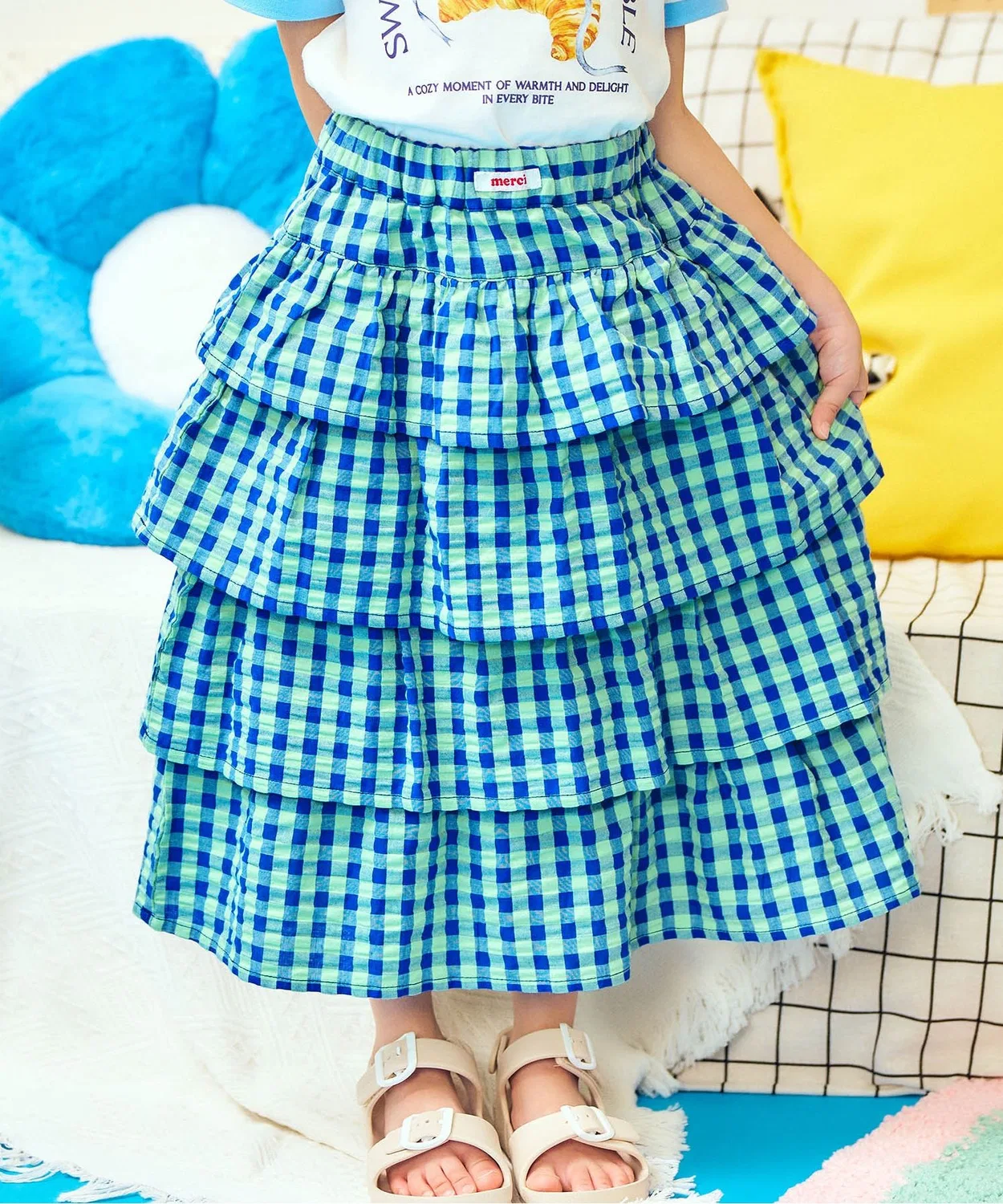 Детская юбка с воланами модель Candy Pop Days apres les cours, Blue