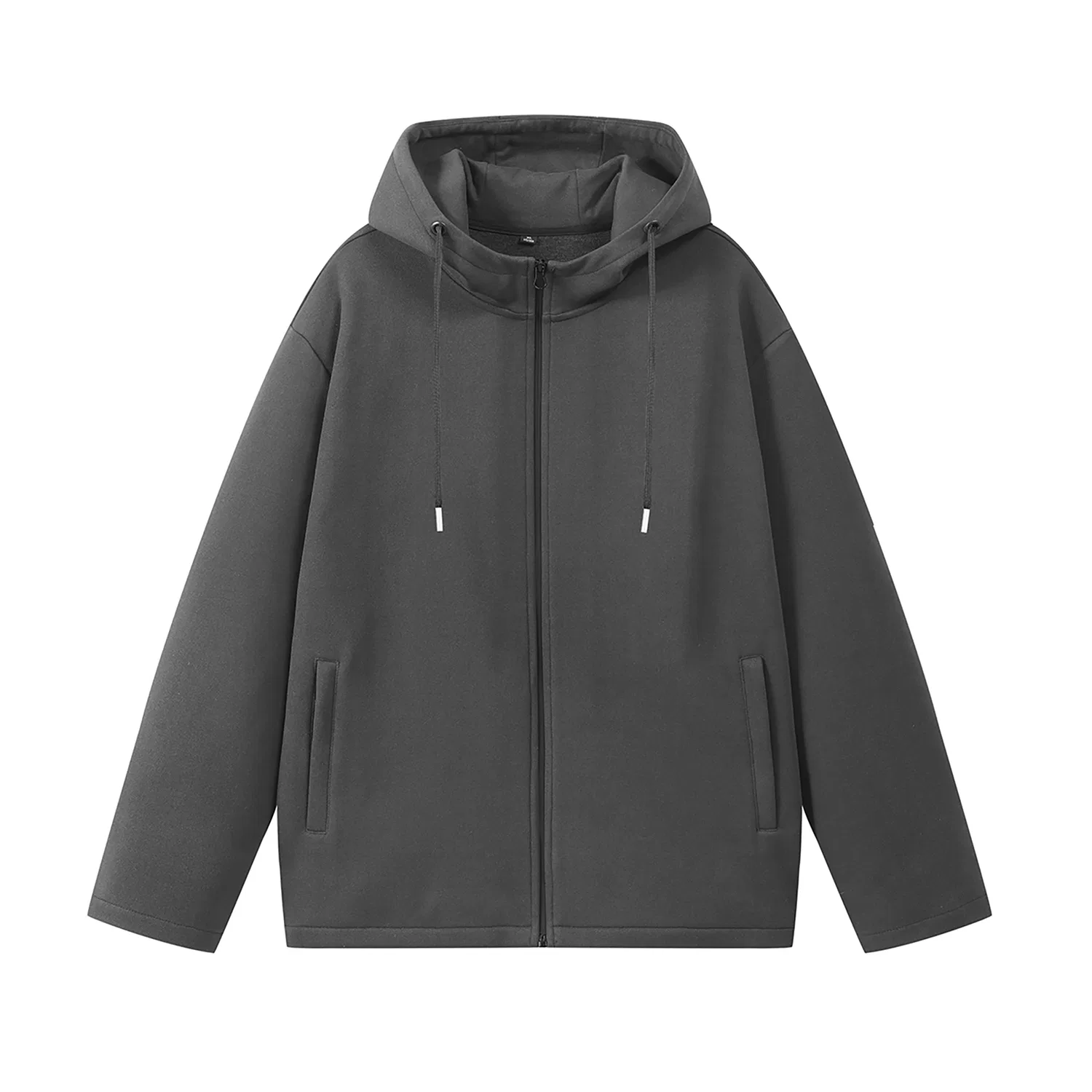 Детская куртка с капюшоном с принтом Red bean, Dark Gray