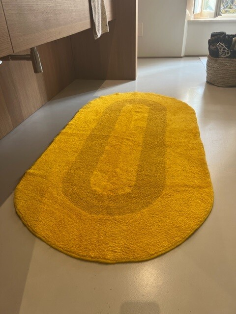 

Коврик для ванной Paracchi Juliette Oval Double-Face Ochre Yellow, 90×180 см