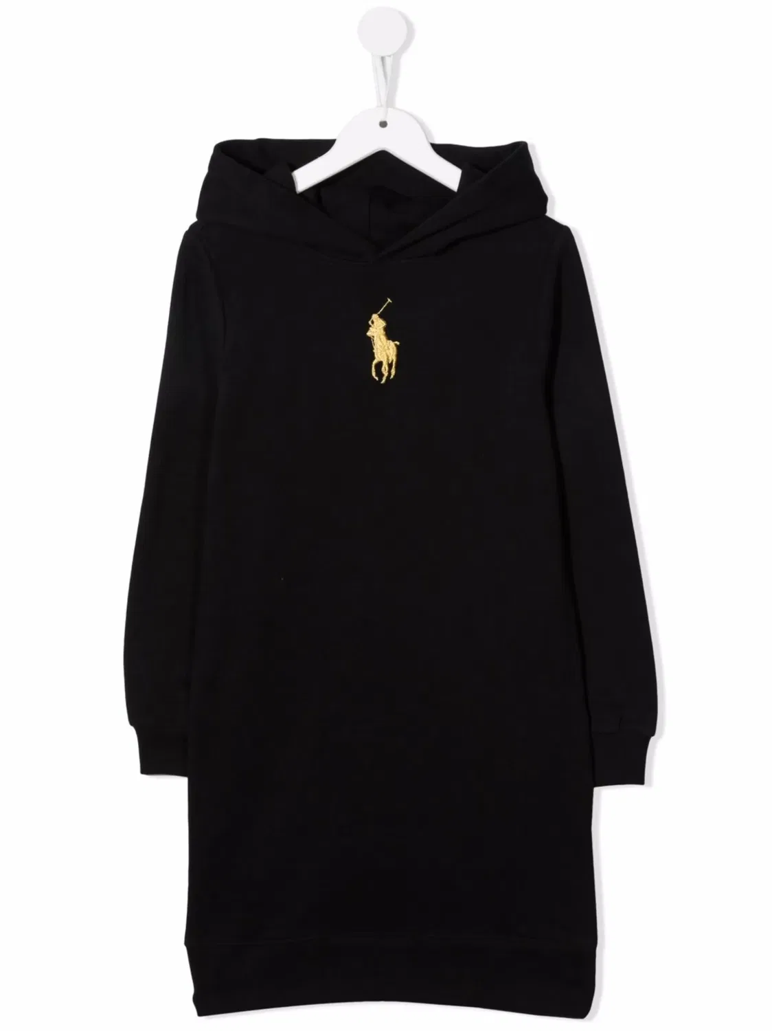 Платье с вышитым логотипом Polo Ralph Lauren, черный