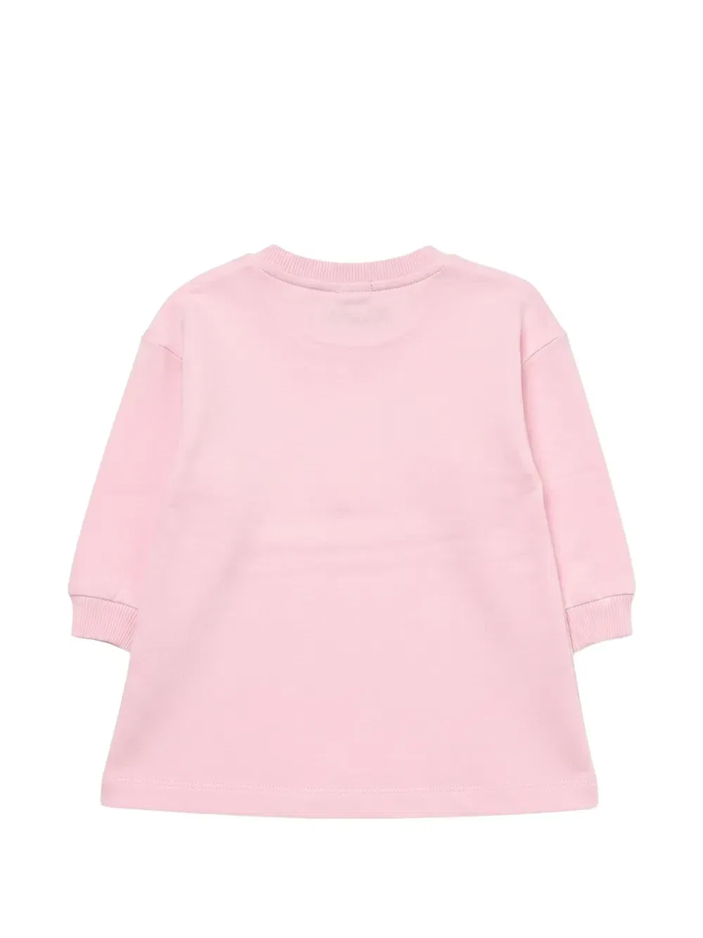 Платье-толстовка с принтом Teddy Bear Moschino Kids, розовый — фото 2