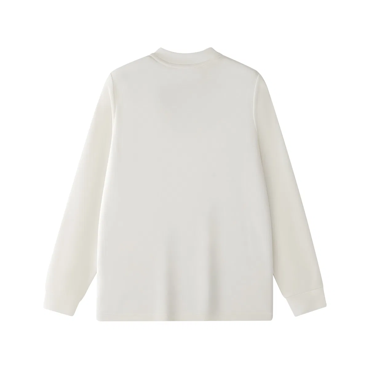 Детская футболка с воротником-стойкой FILA KIDS Henry Collar Thickened, Cloud White — фото 3