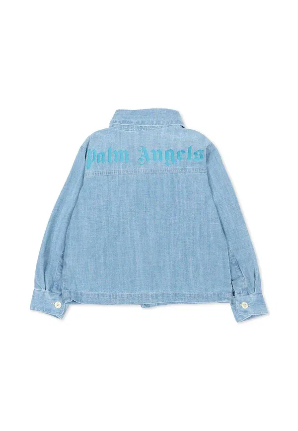 Рубашка джинсовая Camicie Palm Angels, denim, деним — фото 2