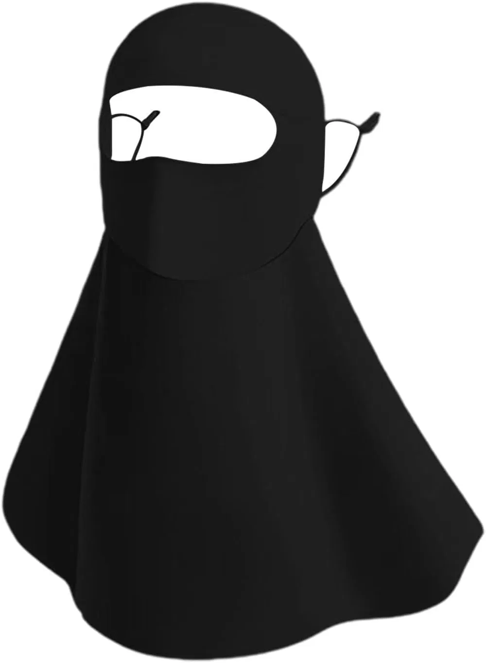 Маска для лица от солнца, регулируемая, Polyester, 55 г, Schwarz Generisch