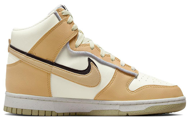 Кроссовки Nike Dunk High Retro SE 85, бежевый/молочный — фото 2