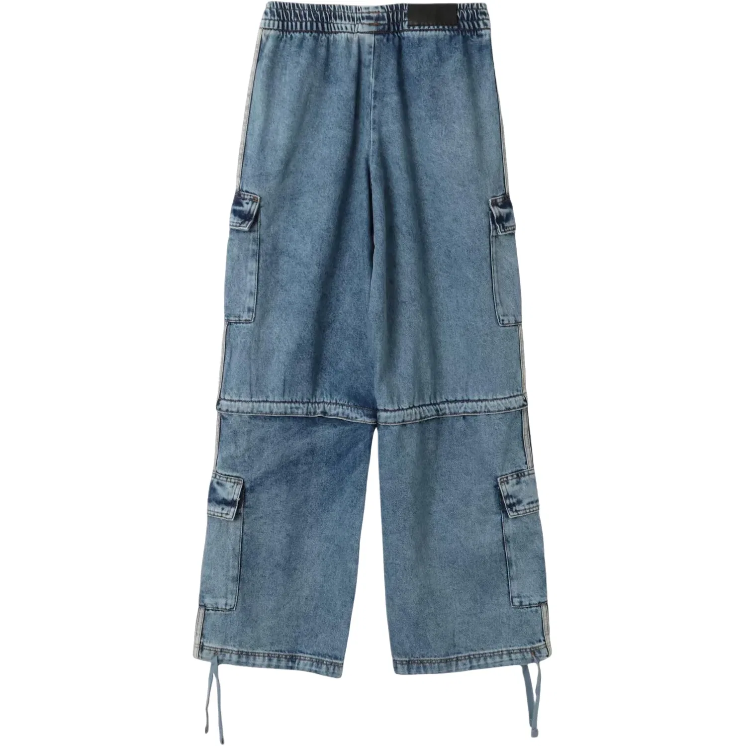 Женские брюки Mid-Rise 2-in-1 Denim Pants Asia Sizing 'Worn Blue Denim' adidas, Worn Blue Denim — фото 2