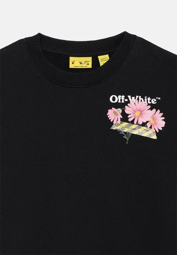 Свитшот с принтом Daisy tape crewneck Off-white, черный — фото 4