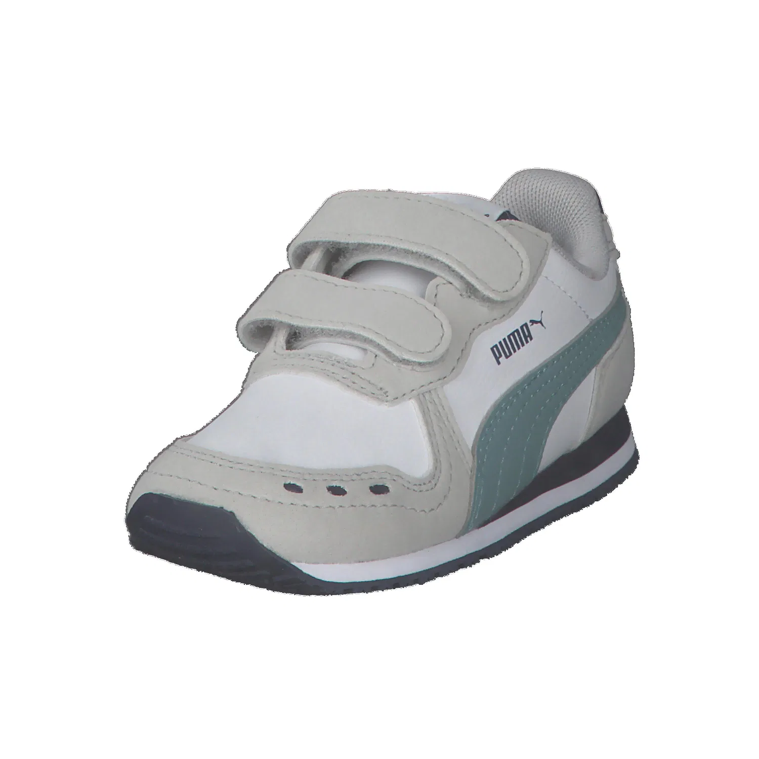 Детские кроссовки с принтом Cabana Racer Puma, Weiß Konigsblau Navyblau — фото 4