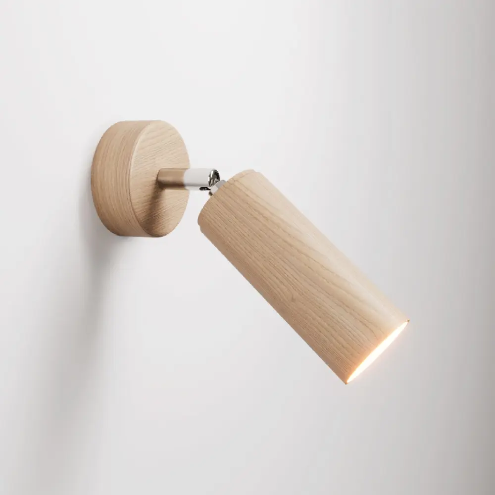 

Настенный светильник Creative Cables Wooden And Metal, белый/светло-коричневый