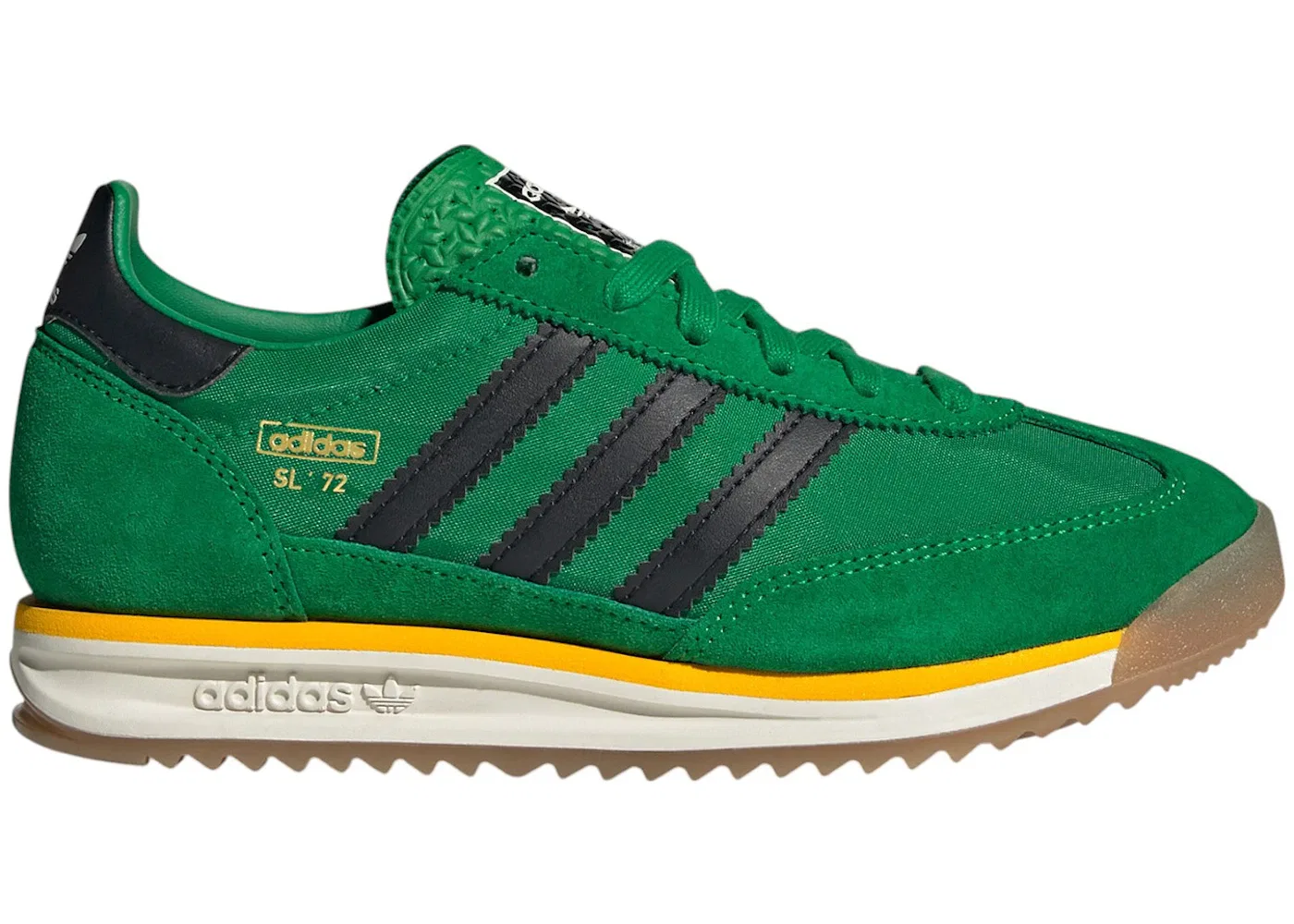Детские кроссовки lifestyle Adidas SL 72 RS, Green Core Black Crew Yellow