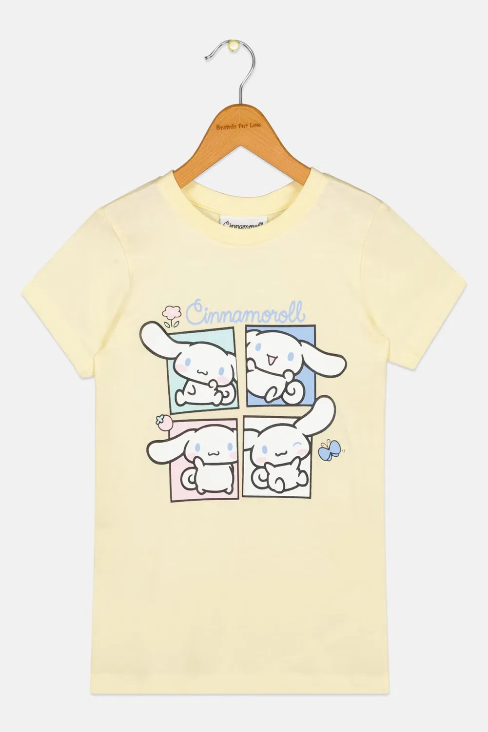 Футболка с принтом с коротким рукавом Cinnamoroll, желтый — фото 2
