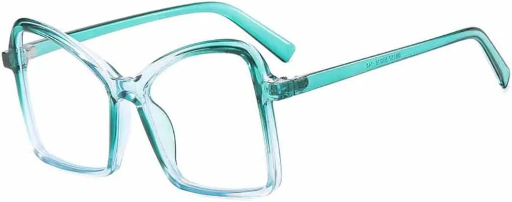 

Модные панк-солнцезащитные очки большого размера в оправе «бабочка» для женщин, роскошные мужские очки для вождения и путешествий с защитой от УФ-излучения UV400 TVTBBVV, Gradient Green Clear